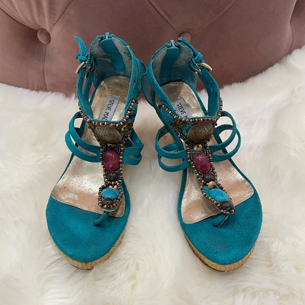 Steve Madden Turquoise Wedges